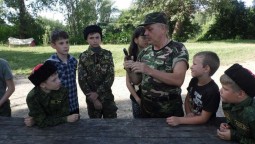 Военно-полевой выход казачат, посвященный дню ветерана боевых действий