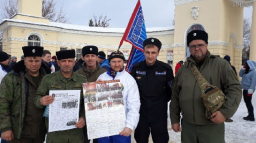 Казаки из Крыма поучаствовали в "Русской пробежке"