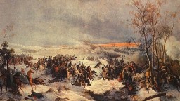Бой казаков с французами у реки Вопь